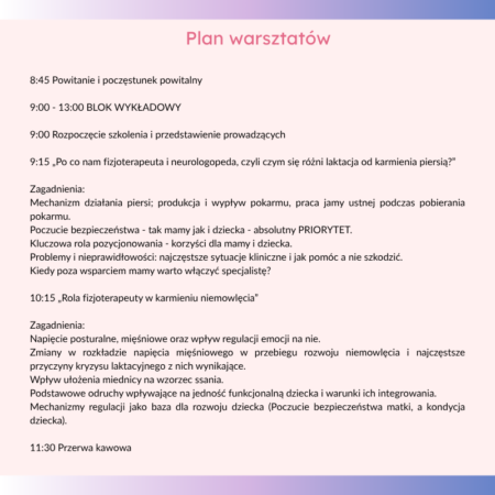 "Laktacja, fizjoterapia, neurologopedia – interdyscyplinarny warsztat praktyczny - obrazek 6