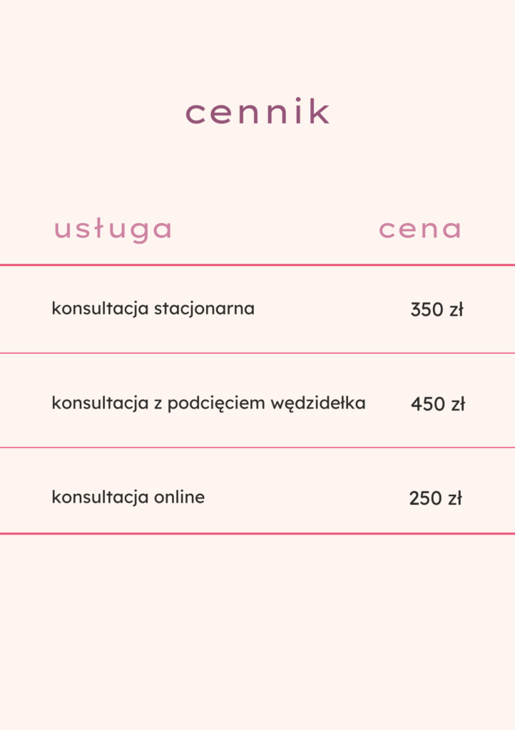 cennik konsultacji