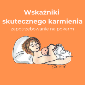 plakat laktacyjny - wskaźniki skutecznego karmienia